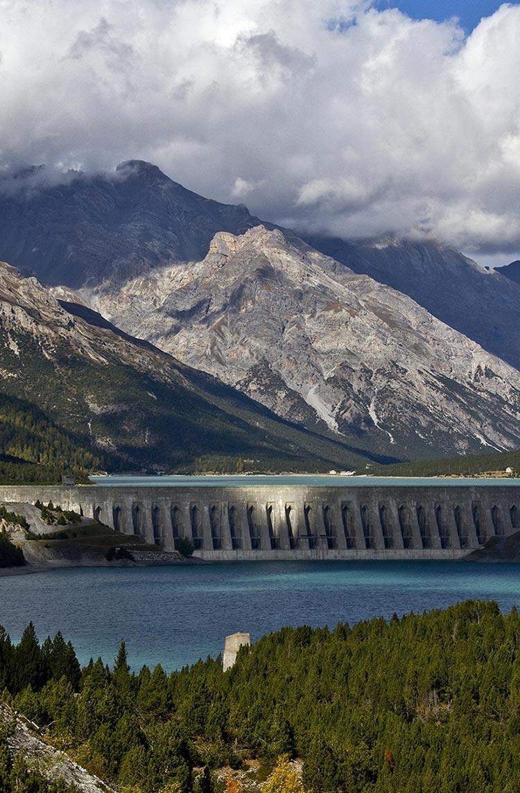 Vista di una nostra diga